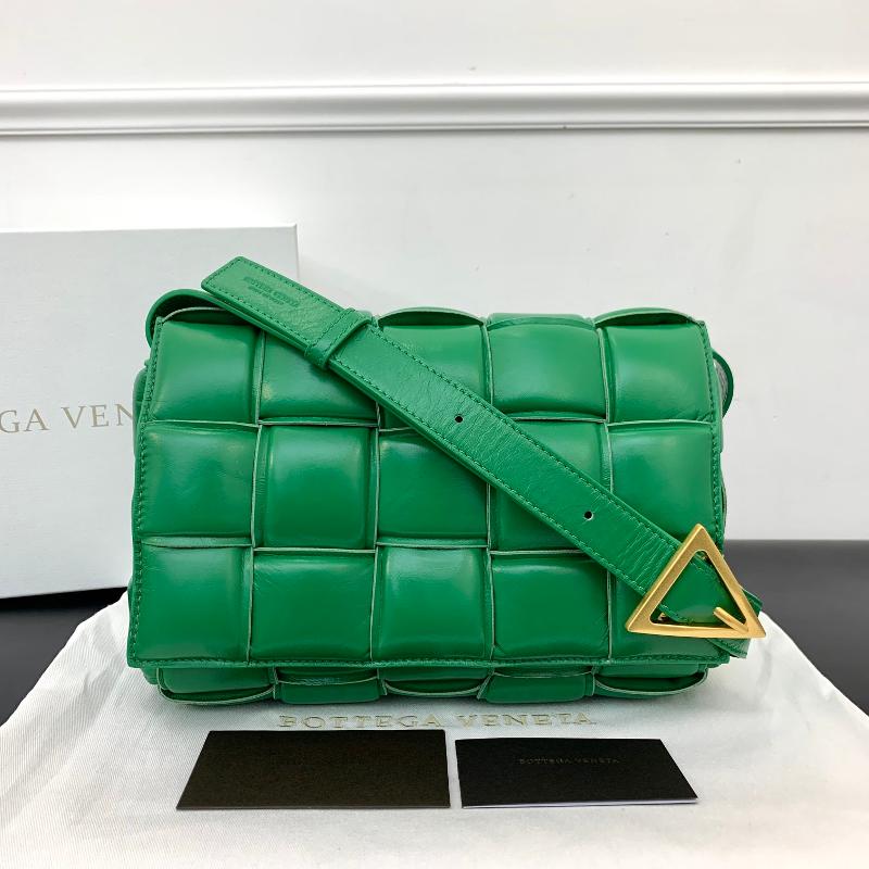 Bottega Veneta Handbags 591970 Sheepskin Grass Green